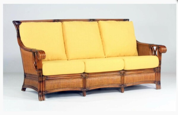 RattaNeo Gloria s126 sofa 3 seater rattan natural - rattan sofa