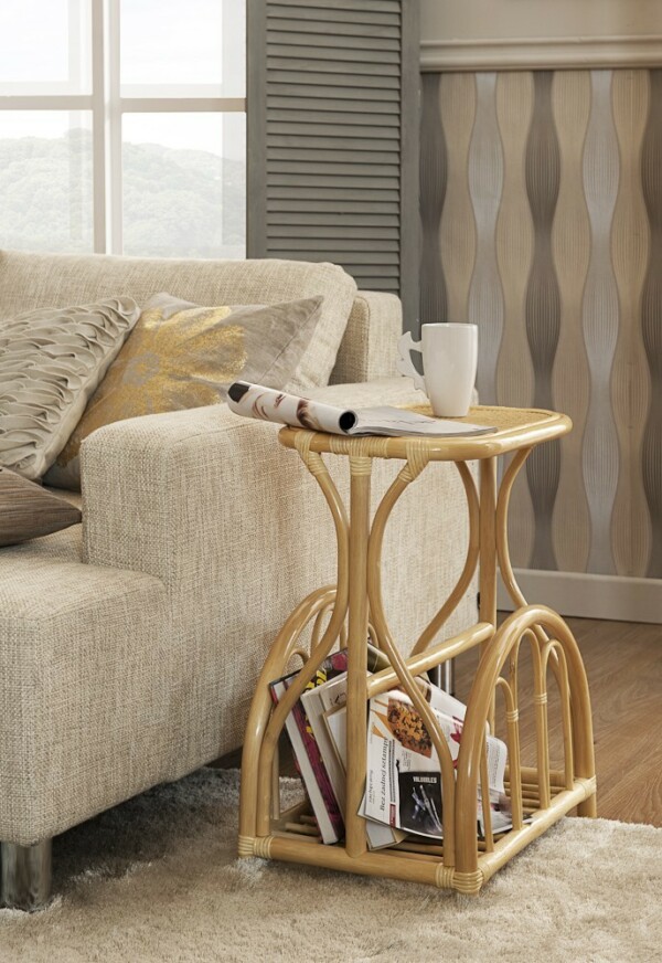RattaNeo Coral g90 gazetteer honey rattan natural - rattan table