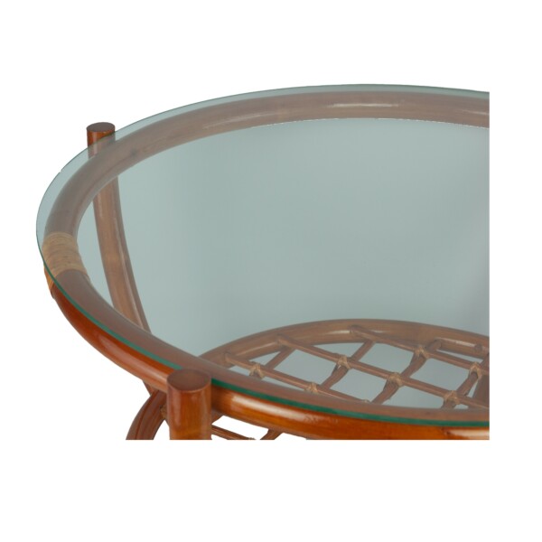 RattaNeo Coral s120 table cognac rattan natural - rattan table - Image 3