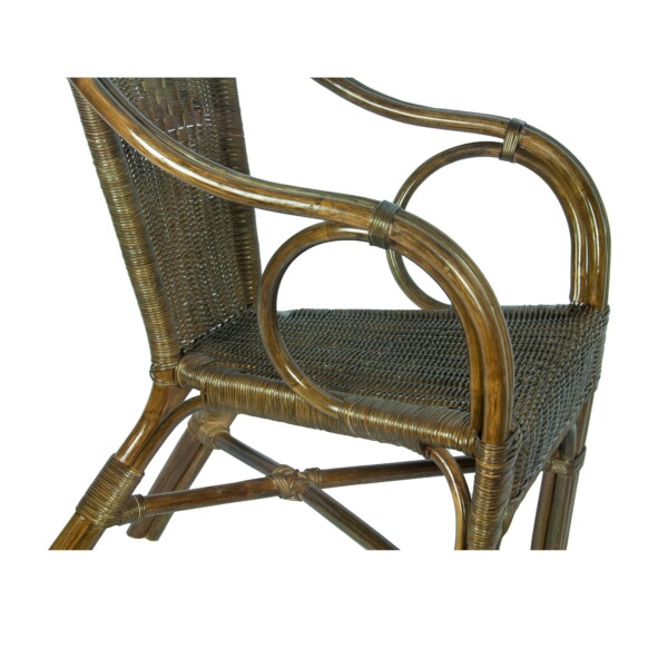 RattaNeo Emerald f117 armchair brown rattan natural -  rattan armchair - Image 3