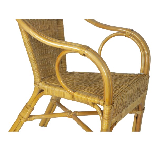 RattaNeo Emerald f114 armchair honey rattan natural - rattan armchair - Image 3