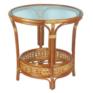 RattaNeo Coral s71 table cognac rattan natural - rattan table