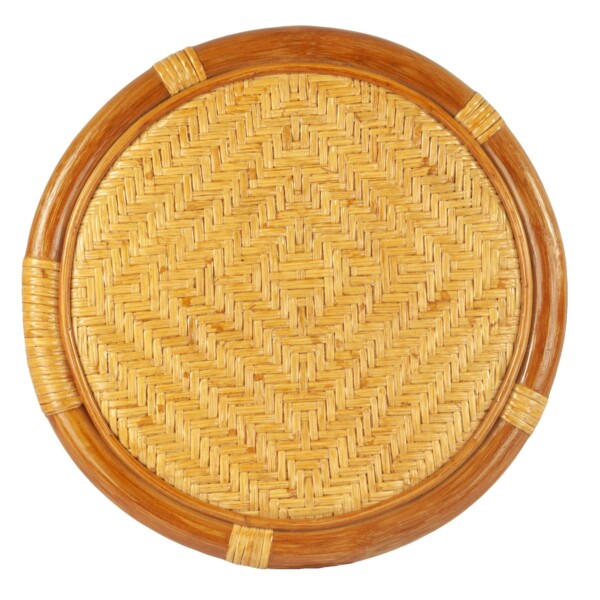 RattaNeo Coral t42 stool cognac rattan natural - rattan stool - Image 4