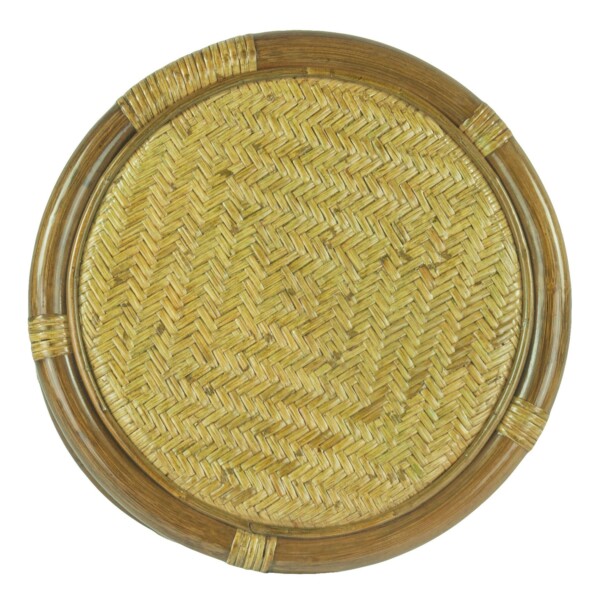 RattaNeo Coral t43 stool olive rattan natural - rattan stool - Image 4