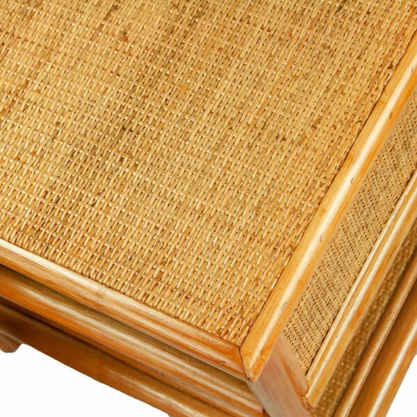 RattaNeo Coral e189 szafka nocna z rattanu naturalnego koniakowa - obrazek 3