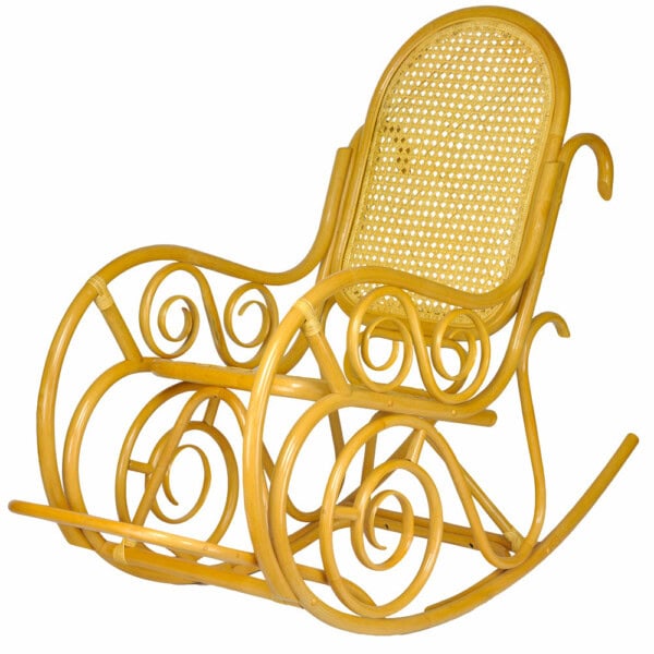 RattaNeo Coral f57 rocking chair honey rattan natural -  rattan chair