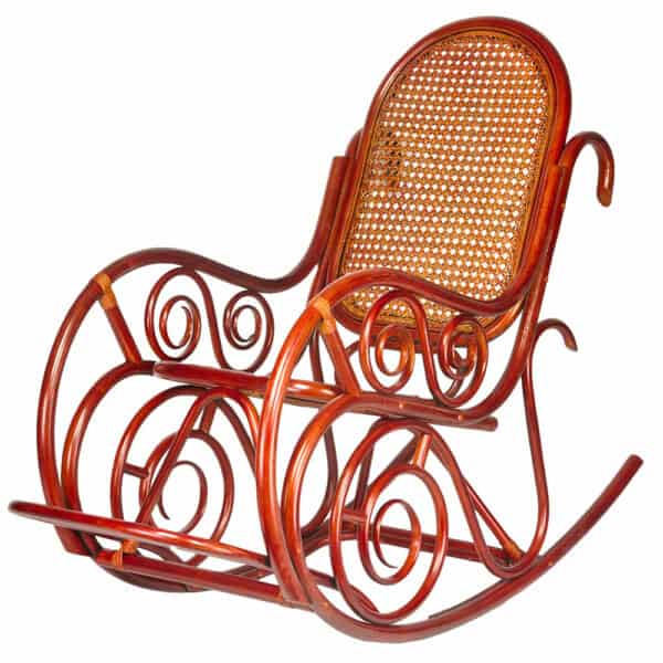 RattaNeo Coral f60 rocking chair brown rattan natural - rattan chair