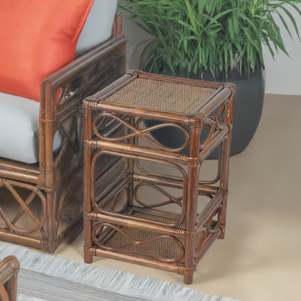 RattaNeo Coral s135 table brown rattan natural - Image 4