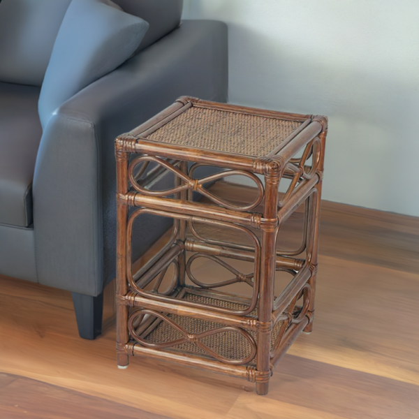 RattaNeo Coral s135 table brown rattan natural - Image 5