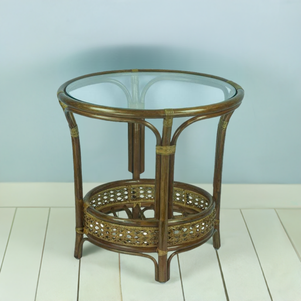 RattaNeo Coral s72 table olive rattan natural - rattan table - Image 6