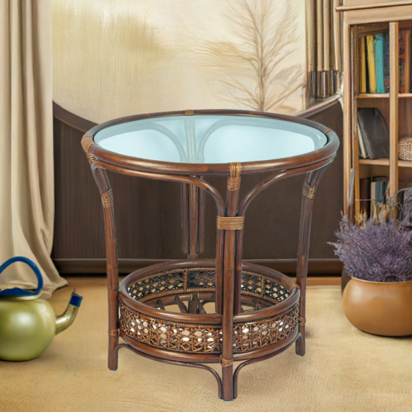 RattaNeo Coral s73 table brown rattan natural - rattan table - Image 9