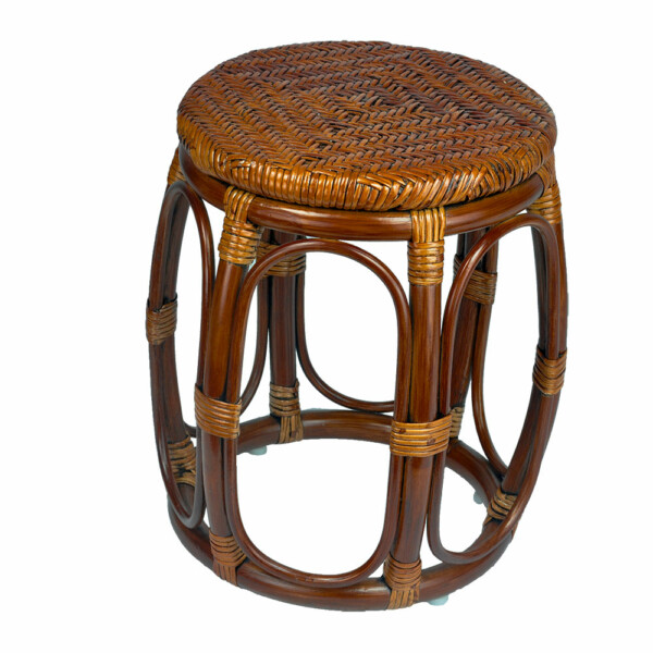 RattaNeo Coral t183 taboret z rattanu naturalnego brązowy