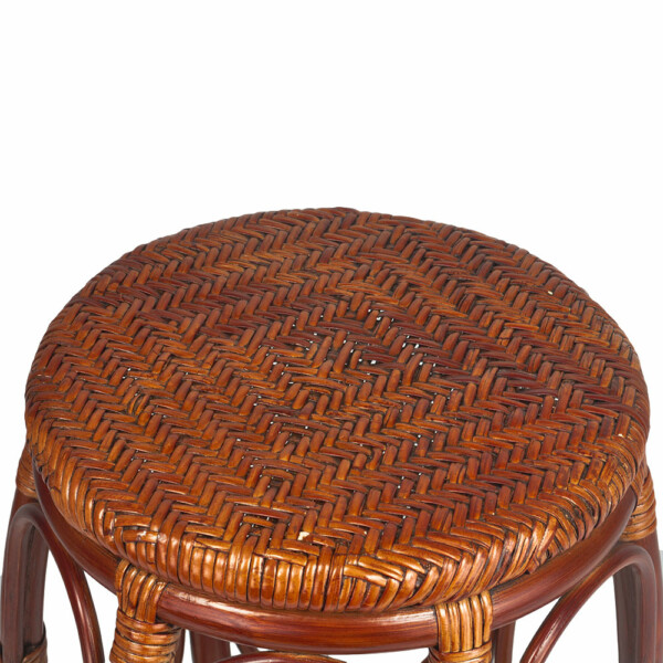 RattaNeo Coral t183 taboret z rattanu naturalnego brązowy - obrazek 3