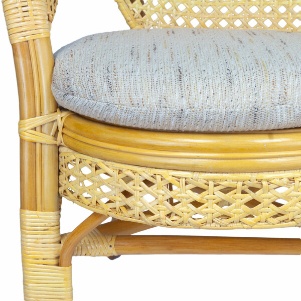 RattaNeo Coral f44 armchair honey rattan natural - rattan armchair - Image 3