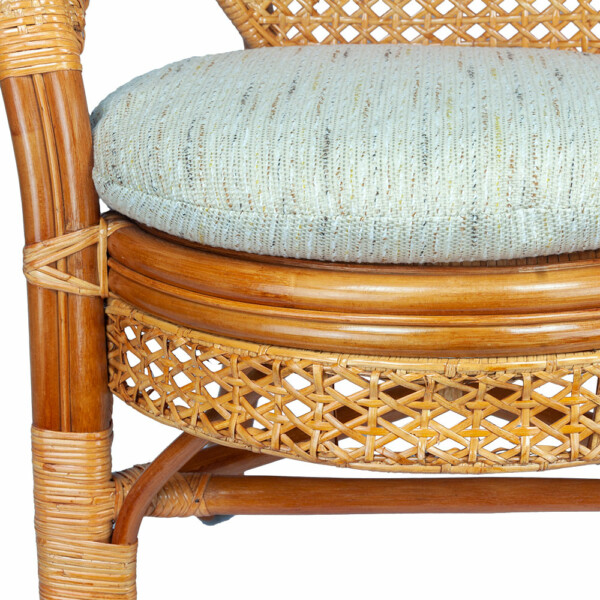 RattaNeo Coral f45 armchair cognac rattan natural - rattan armchair - Image 3