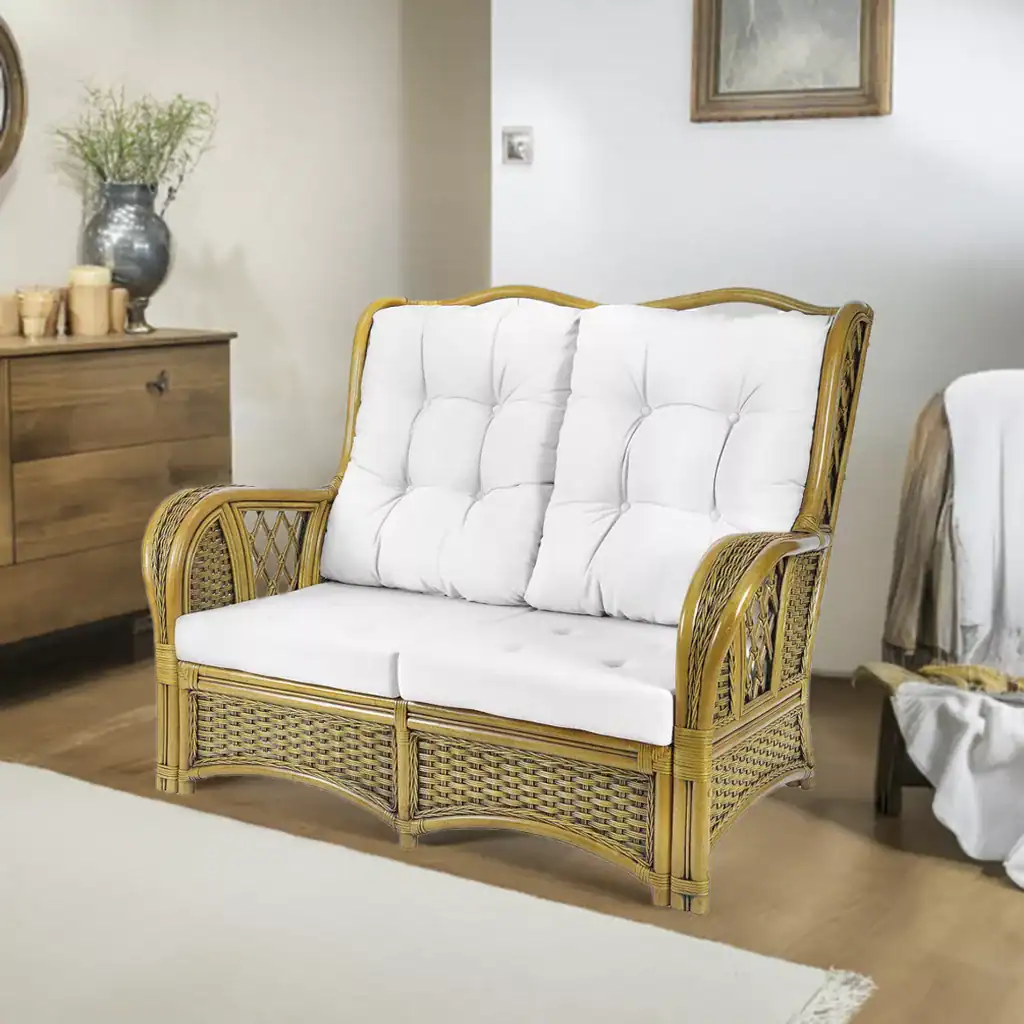 RattaNeo Valencia s30 sofa 2-seater rattan natural - rattan sofa - Image 4
