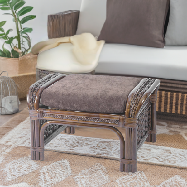 RattaNeo Alhambra p6 pufa z rattanu naturalnego - obrazek 9
