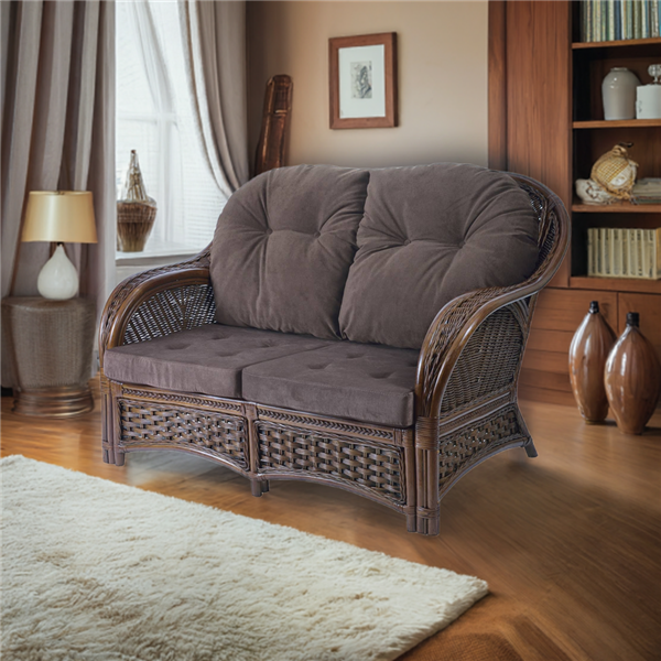 RattaNeo Alhambra s2 sofa 2-seater rattan natural - rattan sofa - Image 8