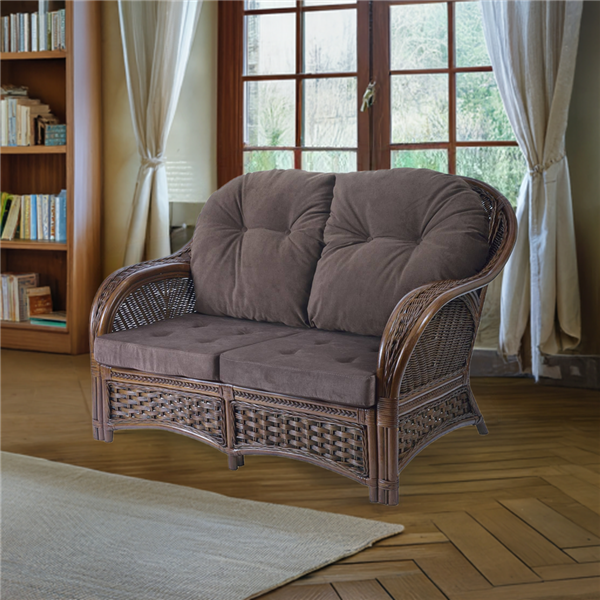 RattaNeo Alhambra s2 sofa 2-seater rattan natural - rattan sofa - Image 12
