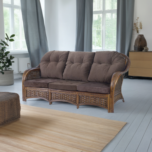 RattaNeo Alhambra s3 sofa trzyosobowa z rattanu naturalnego - obrazek 11