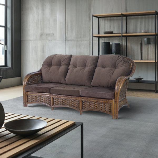 RattaNeo Alhambra s3 sofa trzyosobowa z rattanu naturalnego - obrazek 4