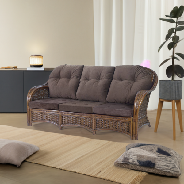 RattaNeo Alhambra s3 sofa trzyosobowa z rattanu naturalnego - obrazek 5