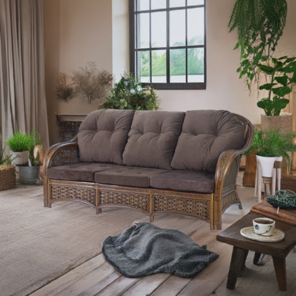 RattaNeo Alhambra s3 sofa trzyosobowa z rattanu naturalnego - obrazek 6