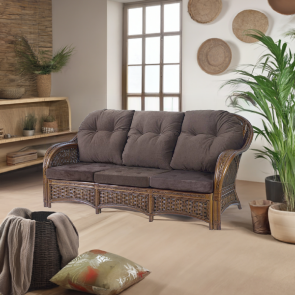 RattaNeo Alhambra s3 sofa trzyosobowa z rattanu naturalnego - obrazek 7