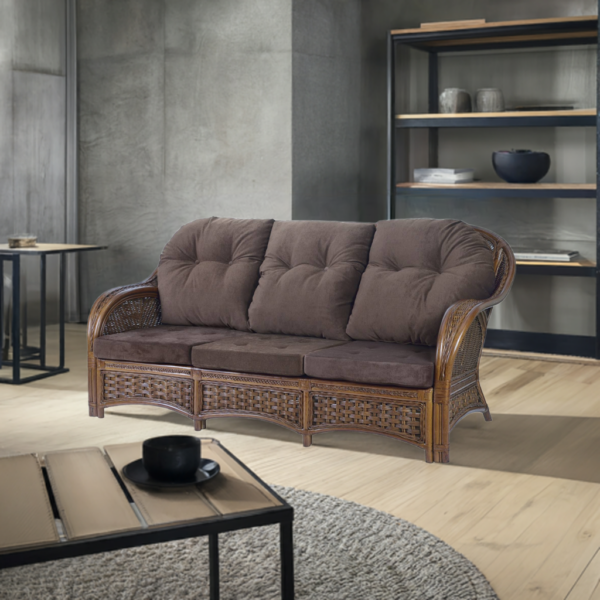 RattaNeo Alhambra s3 sofa trzyosobowa z rattanu naturalnego - obrazek 8