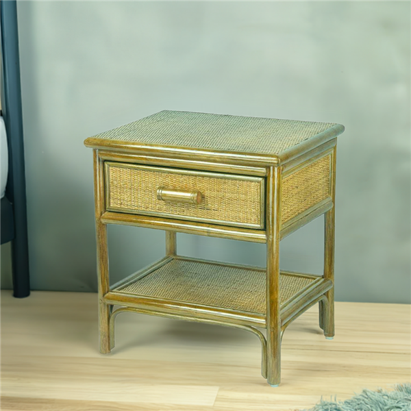 RattaNeo Coral e190 nightstand olive rattan natural - Image 6