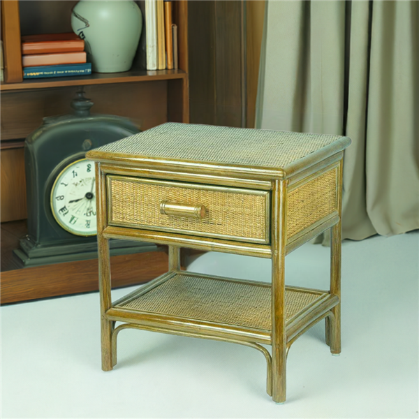 RattaNeo Coral e190 nightstand olive rattan natural - Image 7