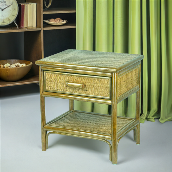 RattaNeo Coral e190 nightstand olive rattan natural - Image 9