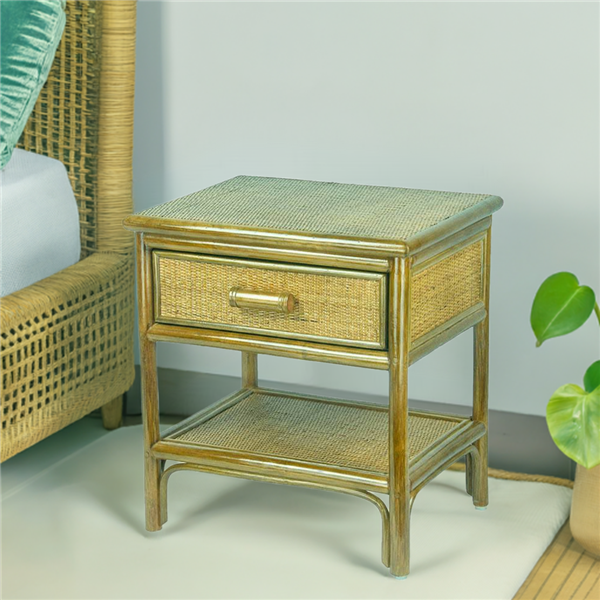 RattaNeo Coral e190 nightstand olive rattan natural - Image 10