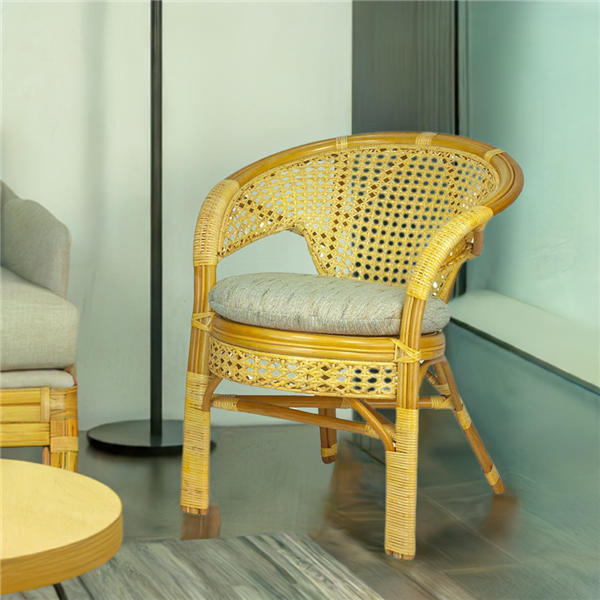 RattaNeo Coral f44 armchair honey rattan natural - rattan armchair - Image 5