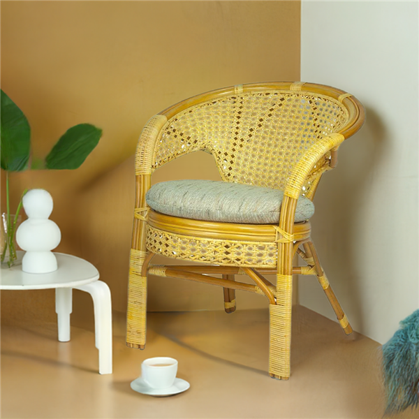 RattaNeo Coral f44 armchair honey rattan natural - rattan armchair - Image 7