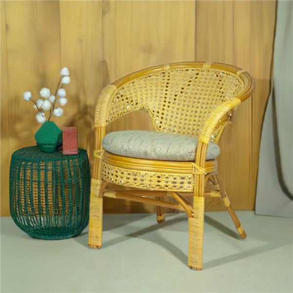 RattaNeo Coral f44 armchair honey rattan natural - rattan armchair - Image 8