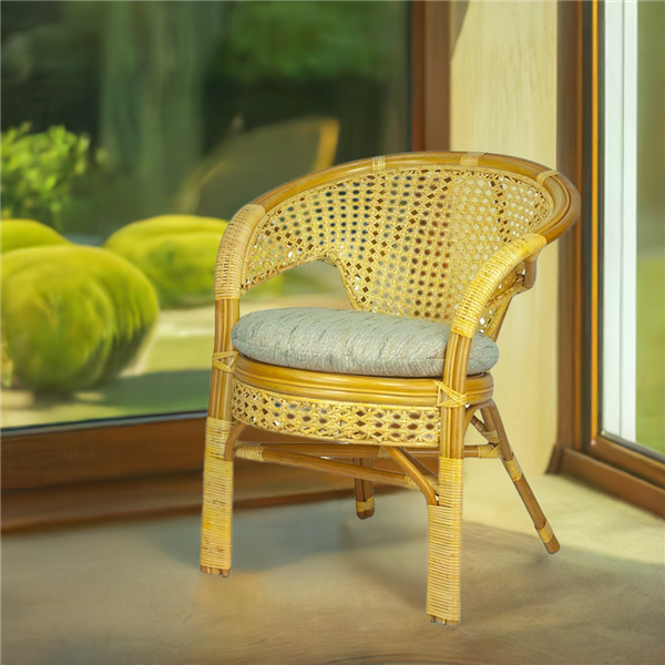 RattaNeo Coral f44 armchair honey rattan natural - rattan armchair - Image 9
