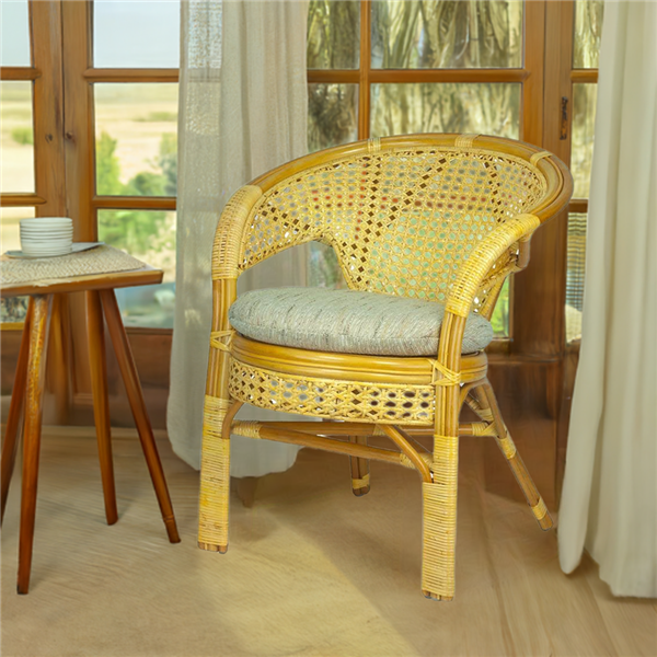 RattaNeo Coral f44 armchair honey rattan natural - rattan armchair - Image 11