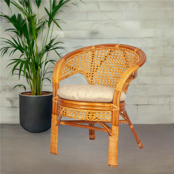 RattaNeo Coral f45 armchair cognac rattan natural - rattan armchair - Image 11
