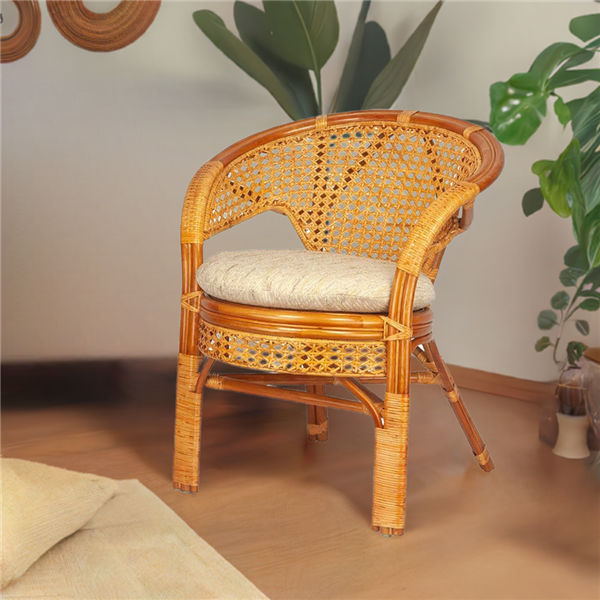 RattaNeo Coral f45 armchair cognac rattan natural - rattan armchair - Image 12