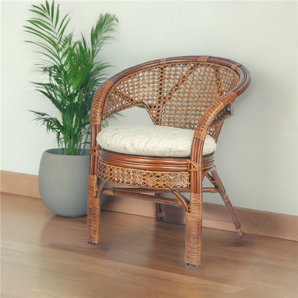 RattaNeo Coral f147 armchair brown rattan natural -  rattan armchair - Image 5