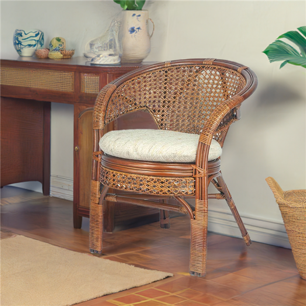 RattaNeo Coral f147 armchair brown rattan natural -  rattan armchair - Image 6