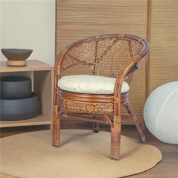RattaNeo Coral f147 armchair brown rattan natural -  rattan armchair - Image 8