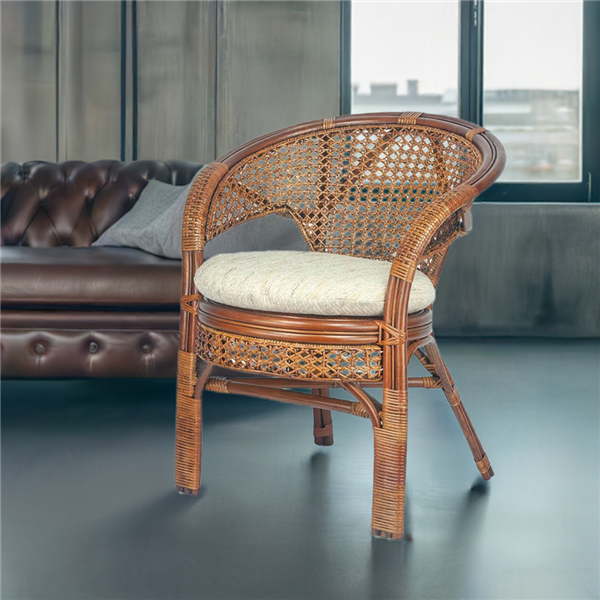 RattaNeo Coral f147 armchair brown rattan natural -  rattan armchair - Image 9