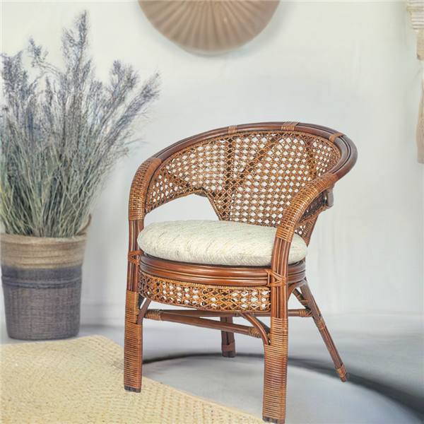 RattaNeo Coral f147 armchair brown rattan natural -  rattan armchair - Image 10