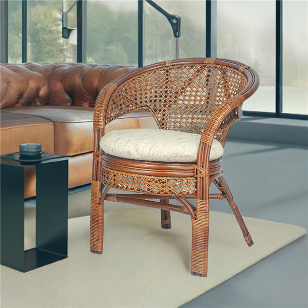RattaNeo Coral f147 armchair brown rattan natural -  rattan armchair - Image 11