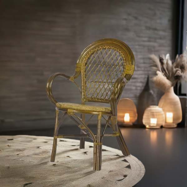 RattaNeo Coral k47 chair olive rattan natural -  rattan chair - Image 7