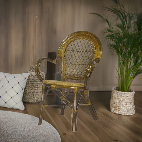 RattaNeo Coral k47 chair olive rattan natural -  rattan chair - Image 8