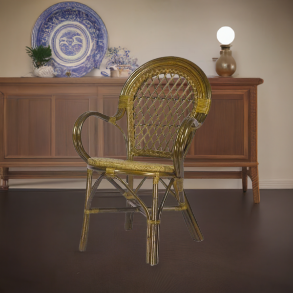 RattaNeo Coral k47 chair olive rattan natural -  rattan chair - Image 4