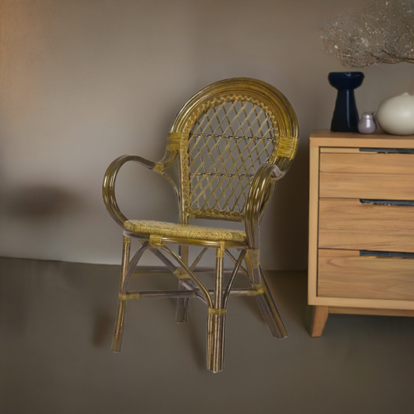 RattaNeo Coral k47 chair olive rattan natural -  rattan chair - Image 6